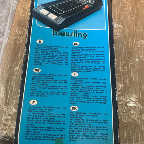 Tomy Electric Bowling винтидж колекционерска електронно-механична игра като нова