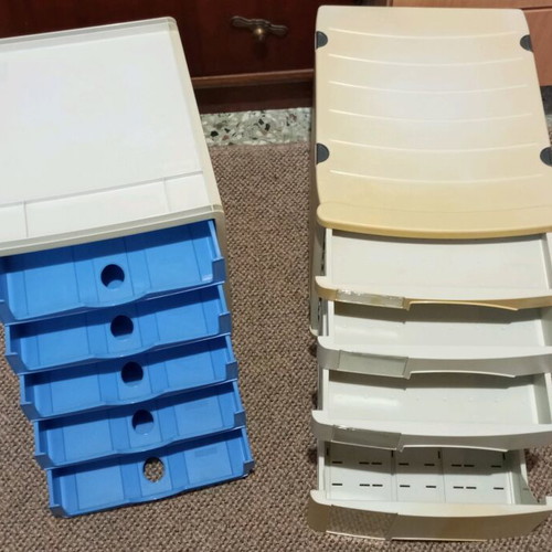 Office filing drawers used, set of 2, A4 size