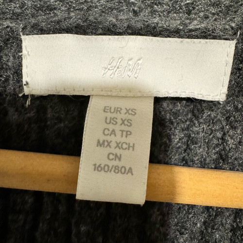H&M cardigan thick knitted grey like new
