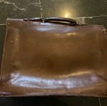 Leather bag used, old