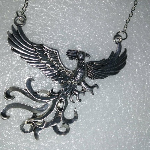 Dumbledore Phoenix Pendant Harry Potter Vintage Silver like new