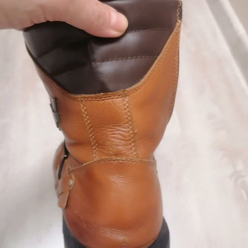 Motorex men's boots made of natural leather used, size 43