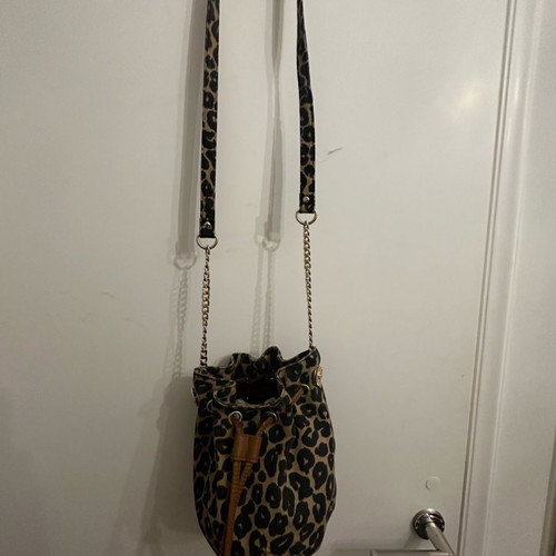 Juicy Couture crossbody bag used with leopard pouch