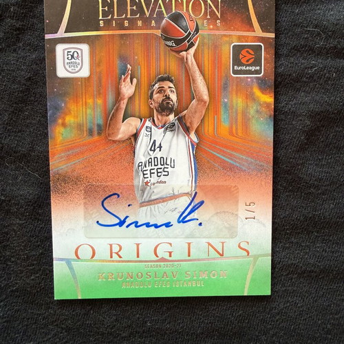 2025/26 Panini Origins Euroleague Krunoslav Simon Autograph Card Green