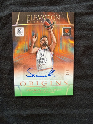 2025/26 Panini Origins Euroleague Krunoslav Simon Autograph Card Green
