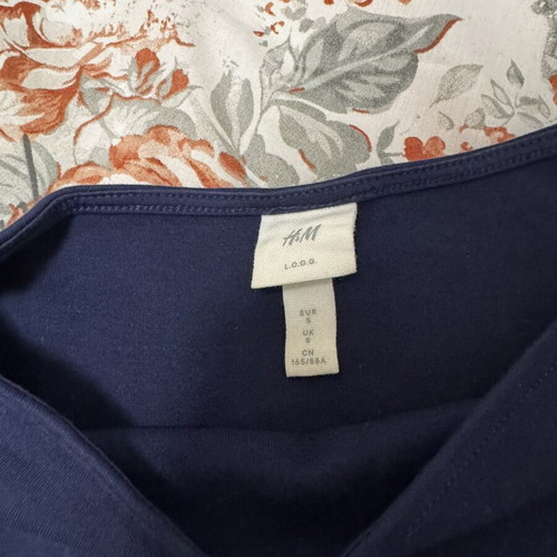 H&M navy blue blouse size S like new, oversized fit