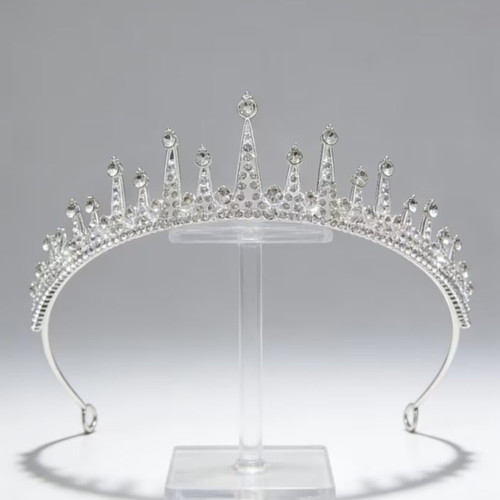 Wedding Tiara with Crystal Rhinestones Unused
