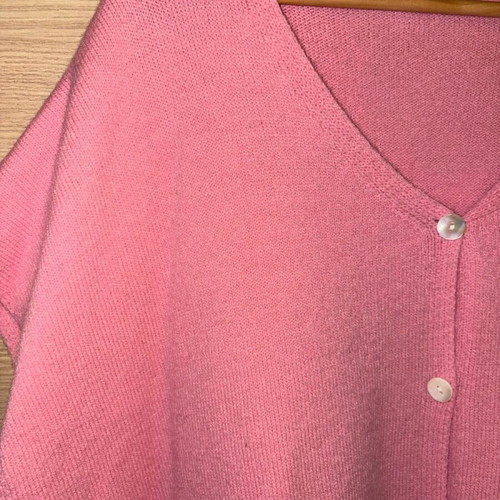Pink oversized cardigan like new, size XXL