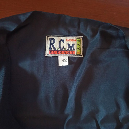 Men's blue vest used, size 42