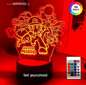 Led φωτιστικό Super Mario