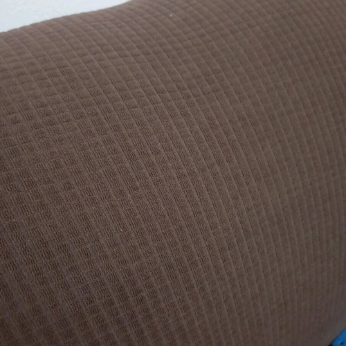 Armchair cover used, dark brown thick elastic fabric