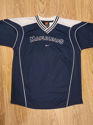 Vintage Nike Team Toronto Maple Leafs NHL mesh jersey youth large used
