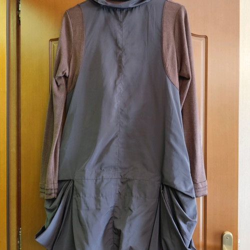 Brown balloon dress size L, like new