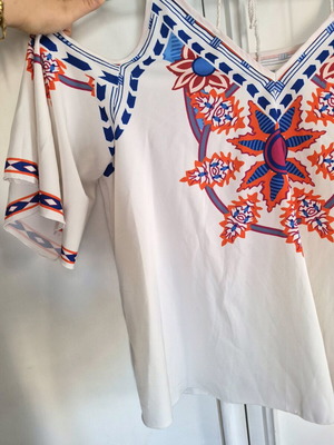 Shein Curve top white, like new, XL-XXL