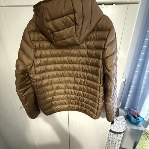 Lacoste puffer jacket brown size large like new