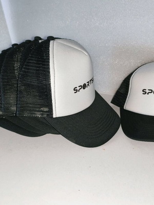 AGV trucker hats new, black and white, set of 9