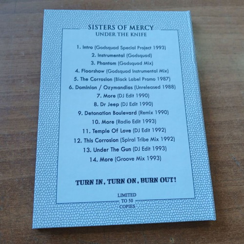 The Sisters of Mercy Under the Knife CD A5 Digi