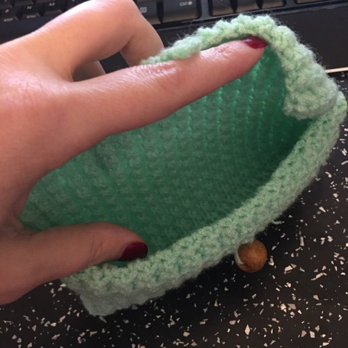 Handmade knitted bag - toiletry case new