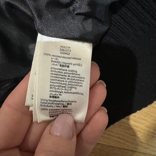 Givenchy leather look puffer jacket, size 10 years