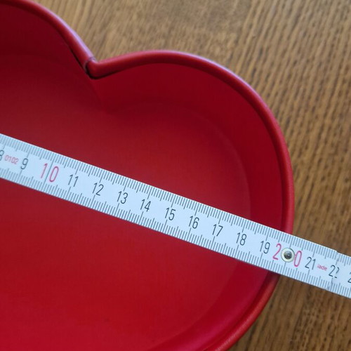Heart decorative box like new, red color