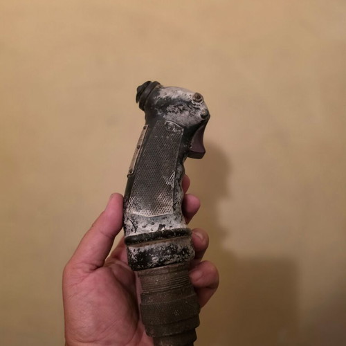 Vintage Huey helicopter control stick, original with patina, Greek army assignment