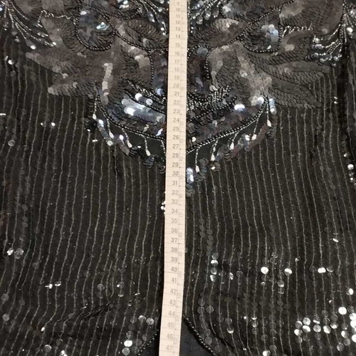 Vintage embroidered blouse used with sequins, size M