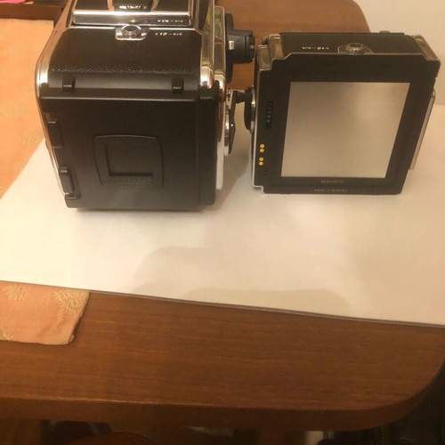 Hasselblad 203 FE new with two unused backs