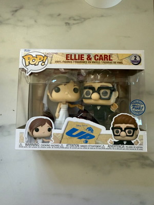 Funko POP! Disney Up! Ellie & Carl 2 Pack Exclusive Vinyl Figure new