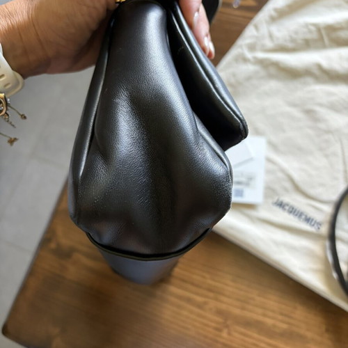Jacquemus Bambimou black leather shoulder bag like new