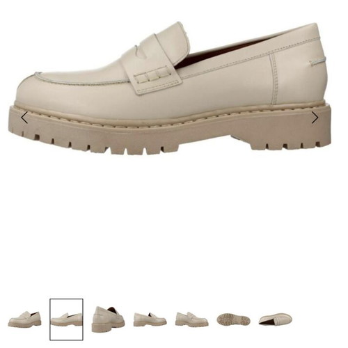 Geox Respira women's leather Bleyze beige moccasins new