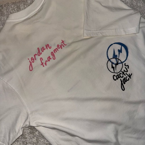 Travis Scott x Fragment tee worn authentic
