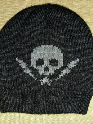 Children's woolen hat like new, dark gray, size S