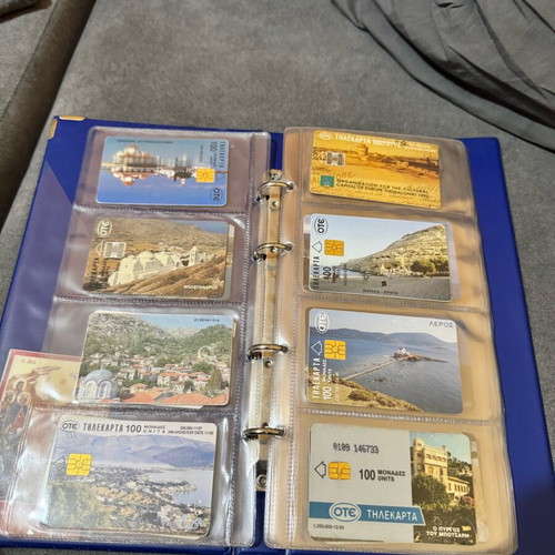 Album with 50 various phone cards like new