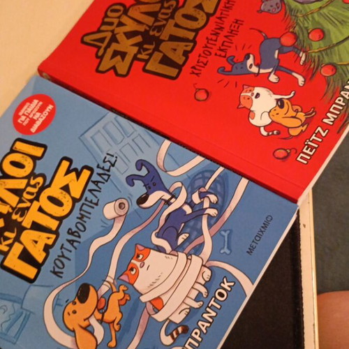 Two Dogs and a Cat children's books like new