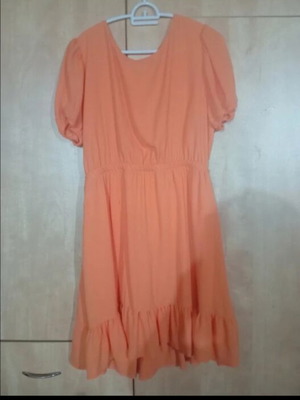 Gianni Rodini summer dress large, orange, like new