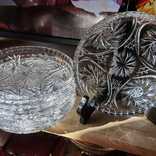 Crystal dessert plates new