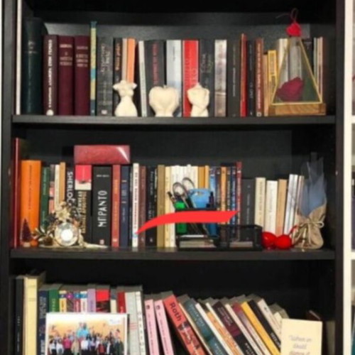 Billy bookcases used, wenge and white, set of 3 pieces