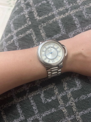 Oxette wristwatch used, gray with minor scratches
