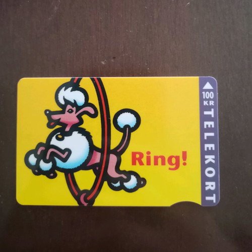 Denmark phone card used