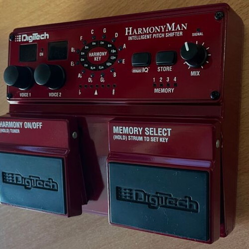 Harmony Man Digitech Intelligent Pitch Shifter used with power supply