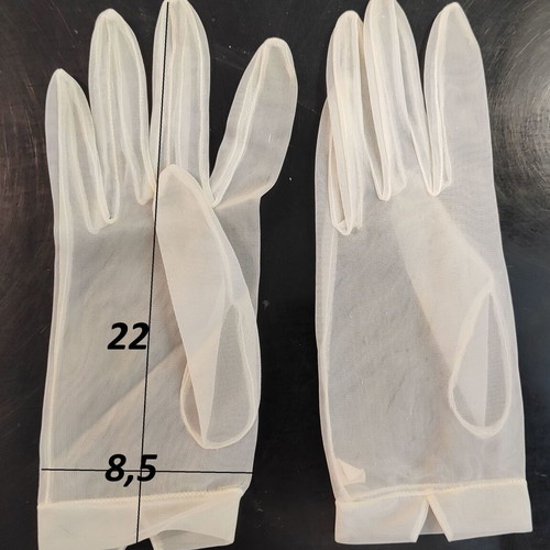 Wedding gloves new transparent