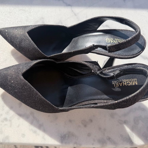 Michael Kors Chelsea Sling heels like new, size 42, black-brown