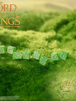 The Lord of the Rings Shire 10xD6 Dice Set by Q WORKSHOP