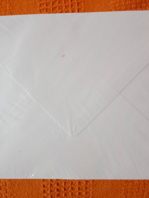 White envelopes 12.5 X 17.5