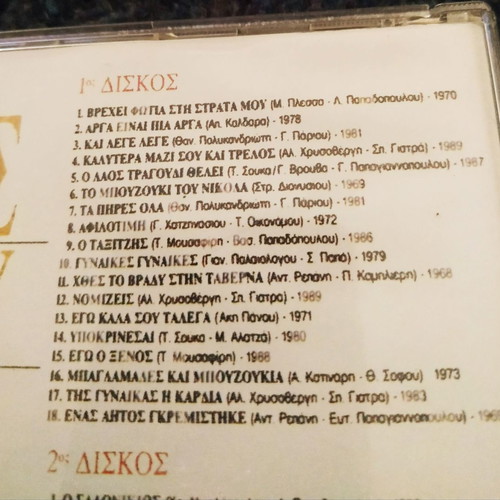 Stratos Dionysiou CD used with 18 songs
