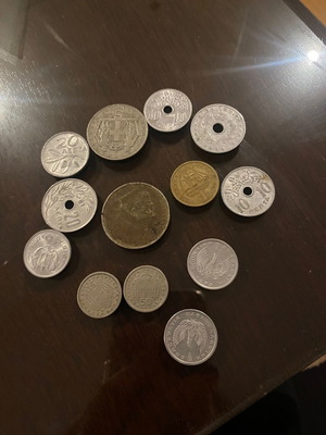 Συλλογή παλαιών νομισμάτων μεταχειρισμένη, 67 τμχ, από διάφορες χώρες