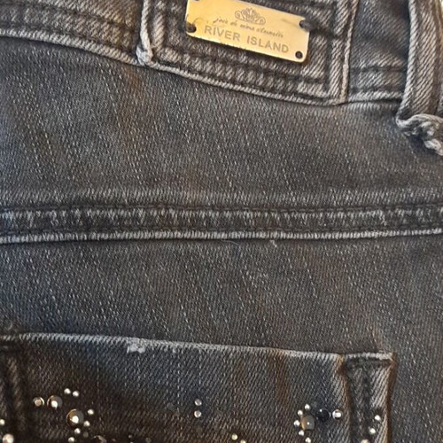 River Island women's black jeans used, straight fit