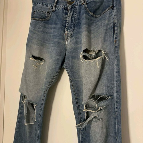 Zara Man men's ripped jeans like new, size 42 blue