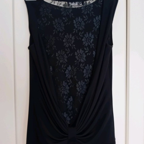 Explorer dress black with lace back like new, size L