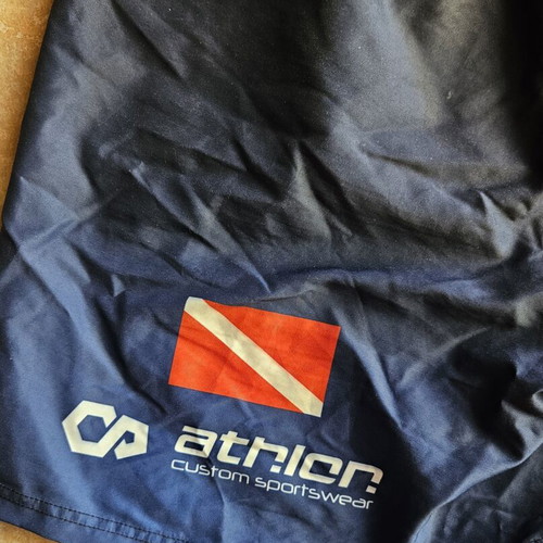 Athlon swim shorts new, size L, black and blue